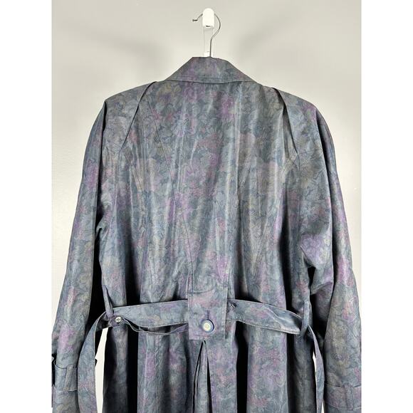 Vintage London Fog Floral Full-Length Trench Coat – Size 12  Made in USA - Picture 10 of 11